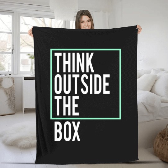 Think outside the Box Fleece Blankets