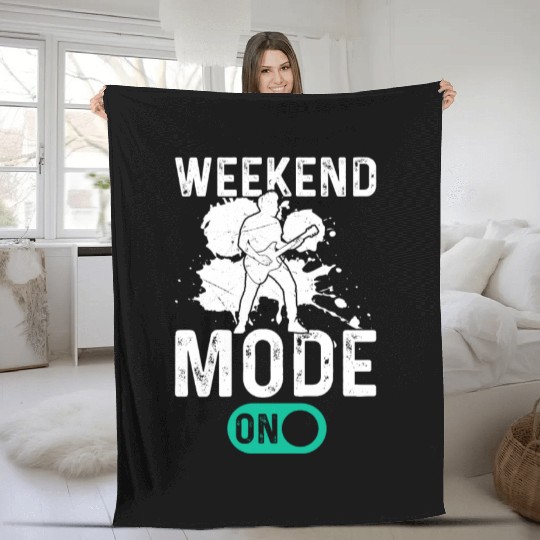 Bass Guitarist Bass Guitar Player - Weekend Mode O Fleece Blankets