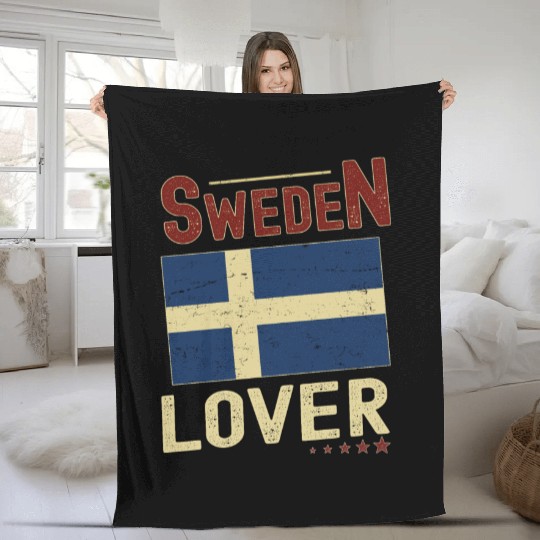 Sweden Travel Fleece Blankets