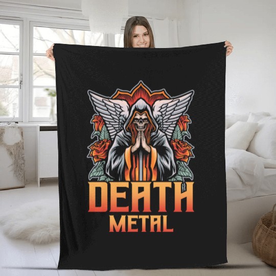 Goth Rock Satan Festivals Death Metal Fleece Blankets