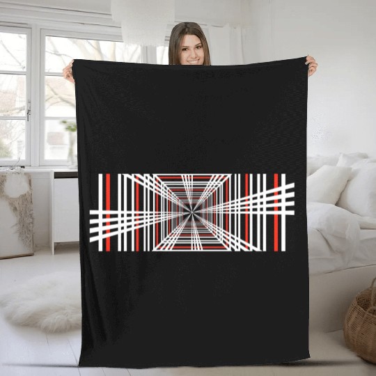 Tesla Plaid Logo Fleece Blankets