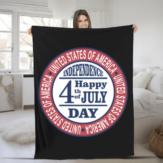 Independence Day Fleece Blankets