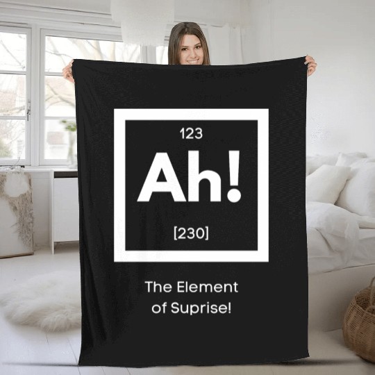 Ah! The element of surprise! Fleece Blankets