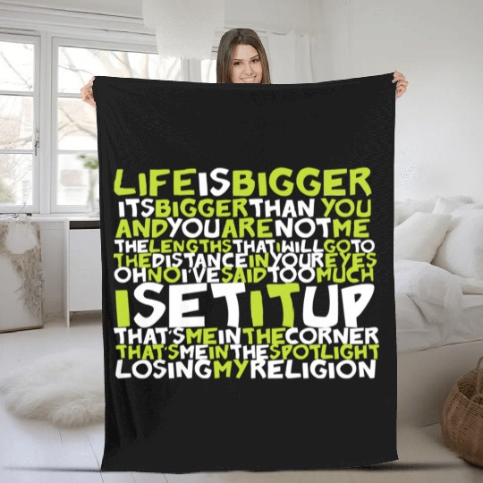 losing my religion Fleece Blankets