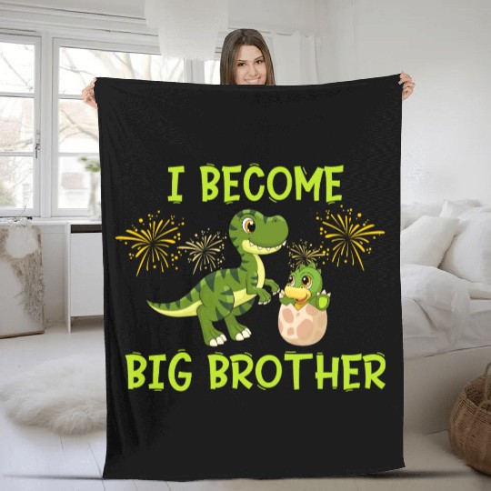 Big brother dinosaur 2023 Fleece Blankets