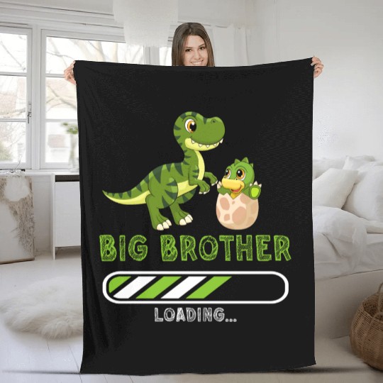 Big brother dinosaur 2023 Fleece Blankets