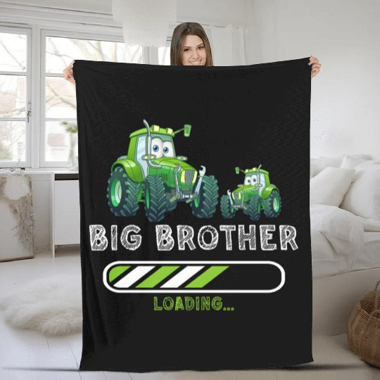 Big brother farmer tractor 2023 Fleece Blankets
