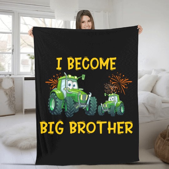 Big brother farmer tractor 2023 Fleece Blankets