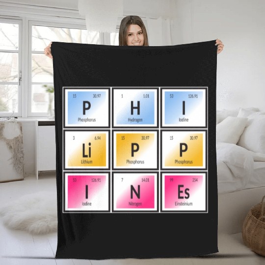 Philippines | Periodic Table of Elements Fleece Blankets