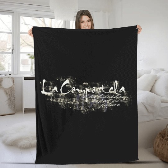compostela logo way of St. James Fleece Blankets