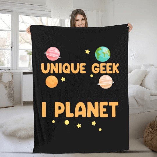 Science Theme Birthday Party Astronomy Astronaut Fleece Blankets