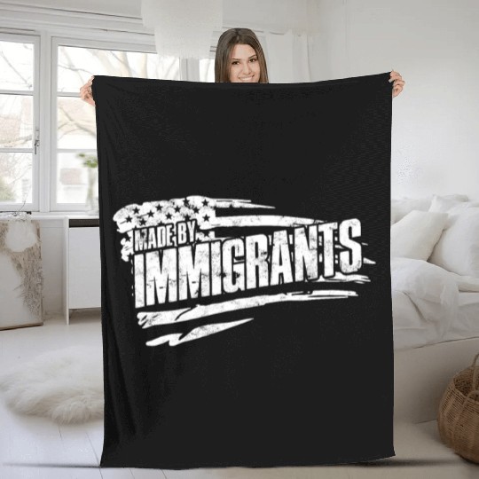 US Immigrant Indigenous USA Immigrants america Fleece Blankets