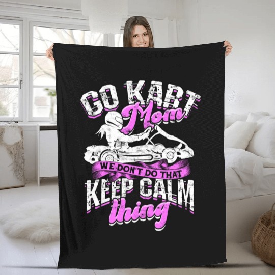Go Kart Racer Pit Crew Car Racing Karting Fleece Blankets