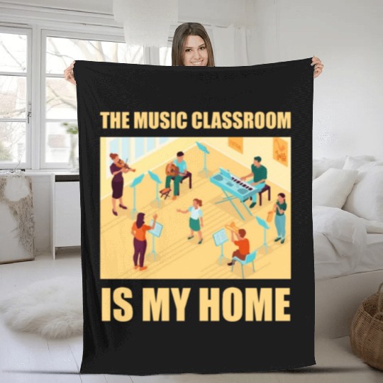 Music Teacher Fleece Blankets