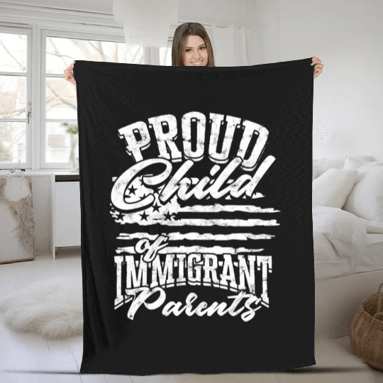 US Immigrant Indigenous USA Immigrants america Fleece Blankets