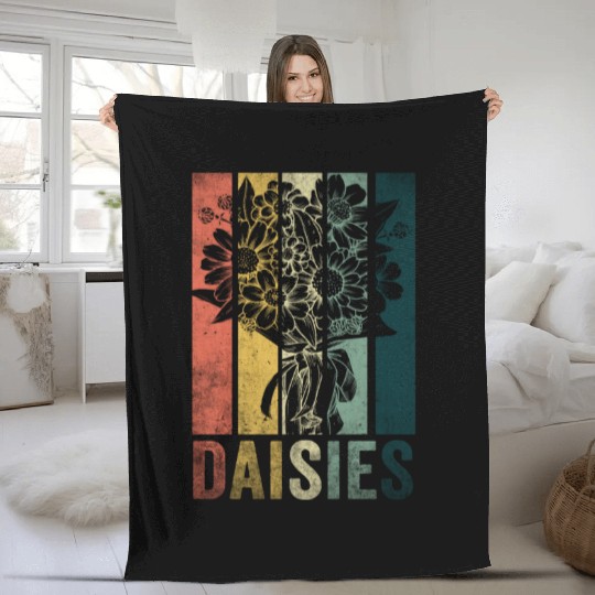 Marguerites Daisy Summer Daisies Flower Garden Fleece Blankets
