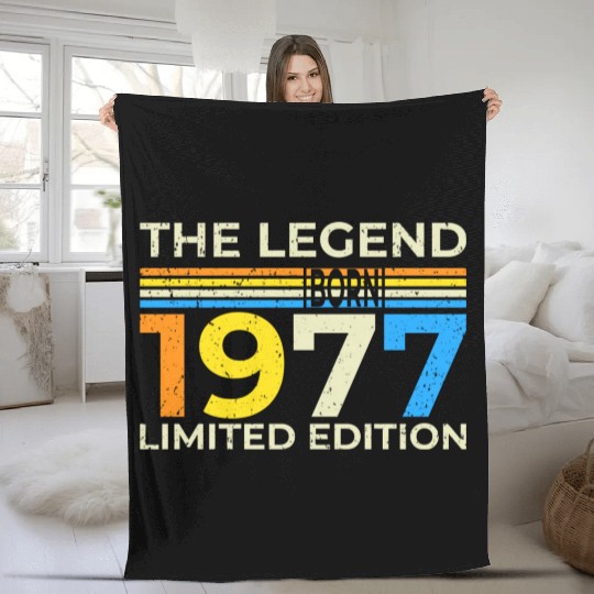 The Legend 1977 Born Limited Edition Fleece Blankets