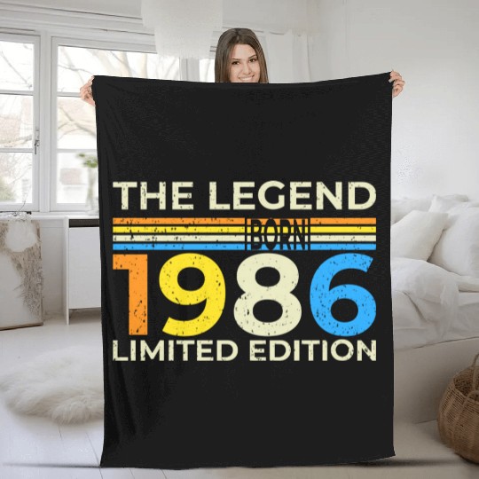 The Legend 1986 Born Limited Edition Fleece Blankets