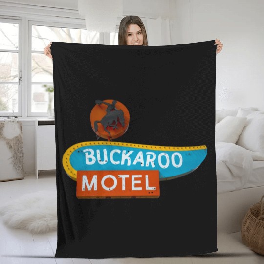 Buckaroo Motel Sign Route 66 Tucumcari New Mexico Fleece Blankets