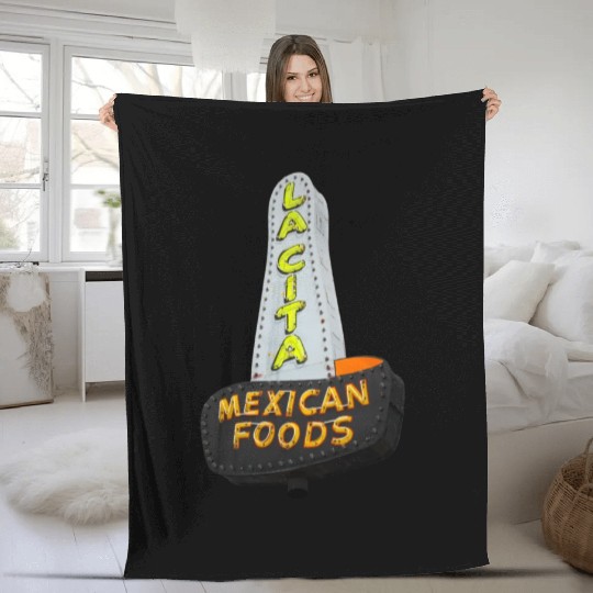 La Cita Mexican Foods Route 66 Tucumcari NM Fleece Blankets