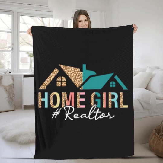 Real Estate Agent Real Estate Life For Women Closi Fleece Blankets