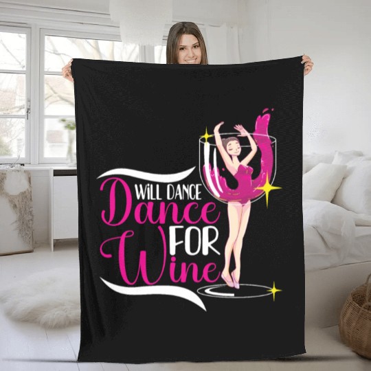 Ballet Ballerina Dance Dancer Dancing Ballet Gift Fleece Blankets