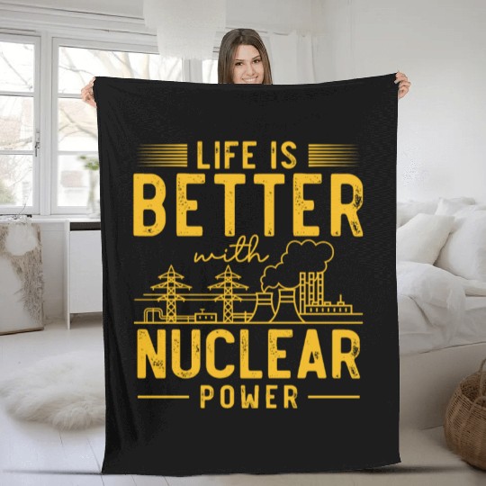 Nuclear Engineer, nuclear, science Fleece Blankets