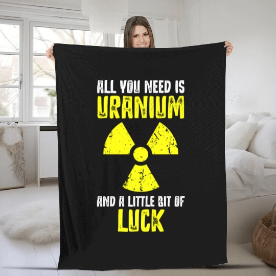 Nuclear Engineer, nuclear, science Fleece Blankets