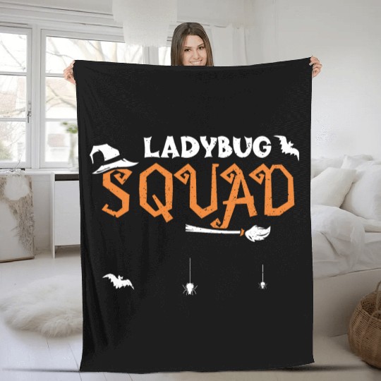 Ladybug Squad - Halloween Fleece Blankets