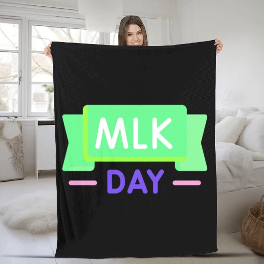 Martin Luther king jr. day Fleece Blankets