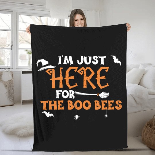 I'm Just Here For The Boo Bees Fleece Blankets