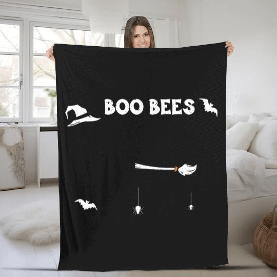 Boo Bees - Halloween Fleece Blankets