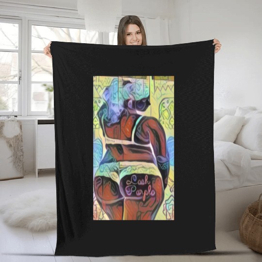 Magic Cube Woman Fleece Blankets