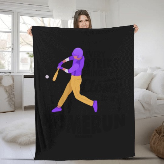 Baseball Pitcher Baseball Racket Sport Fleece Blankets