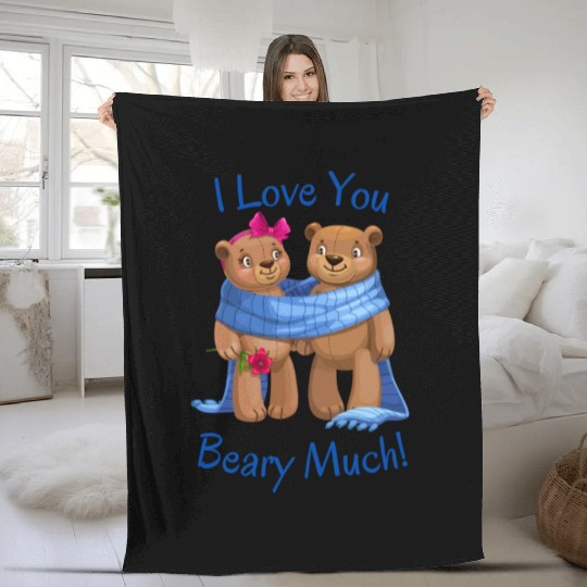 I love you Beary much1256 Fleece Blankets