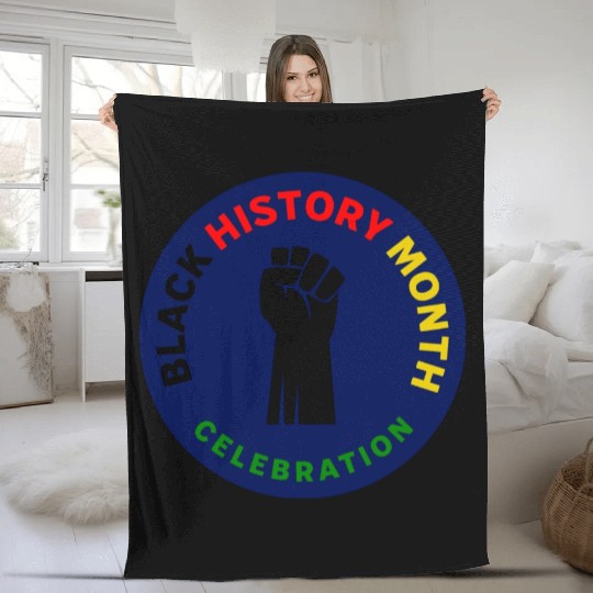black history month Fleece Blankets
