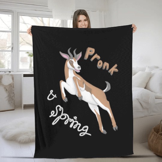 Pronk and Spring Springbok Fleece Blankets