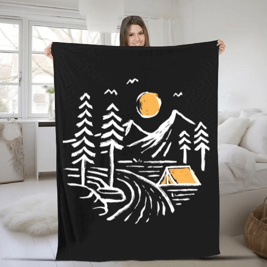 Camping Fleece Blankets