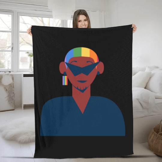lesbian lgbtq pride valentine day 2023 valentines Fleece Blankets