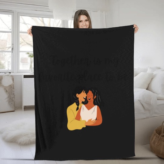 lesbian lgbtq pride valentine day 2023 valentines Fleece Blankets