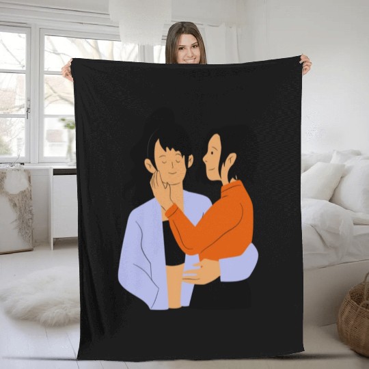 lesbian lgbtq pride valentine day 2023 valentines Fleece Blankets