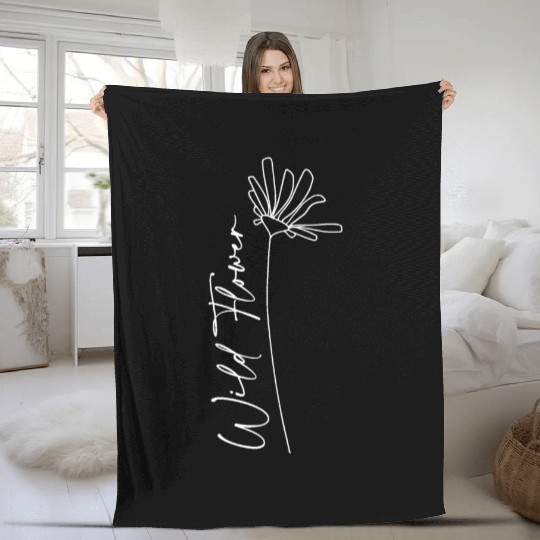 Wild Flower Fleece Blankets