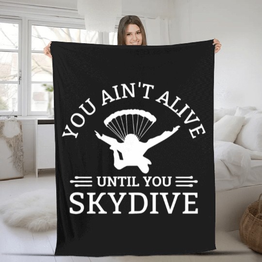Skydive, SKydiving, Skydiver Fleece Blankets
