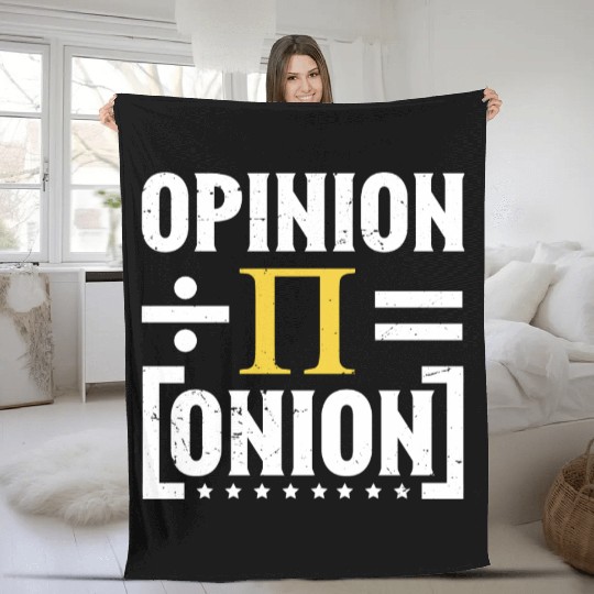 Funny Pi Day Fleece Blankets Math Fleece Blankets Pi Day 3 14 Opinion