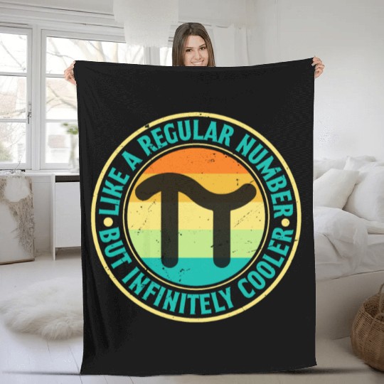 Funny Pi Day Fleece Blankets Math Like a Regular Number
