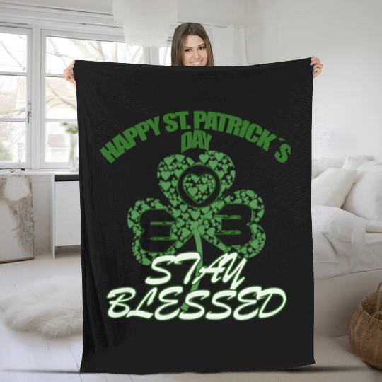 St Patrick s day Fleece Blankets for mom 2