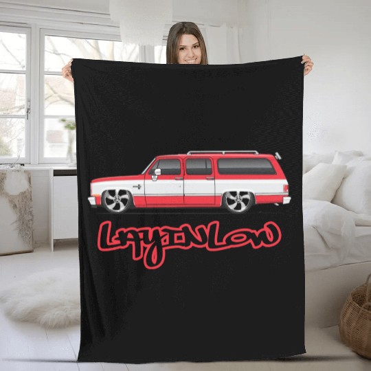 layinlow Cardinal Red Fleece Blankets