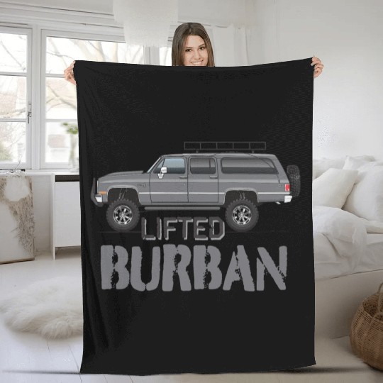 BURBAN Charcoal Fleece Blankets