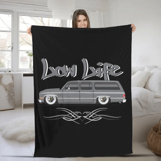 LOWLIFE Charcoal Fleece Blankets