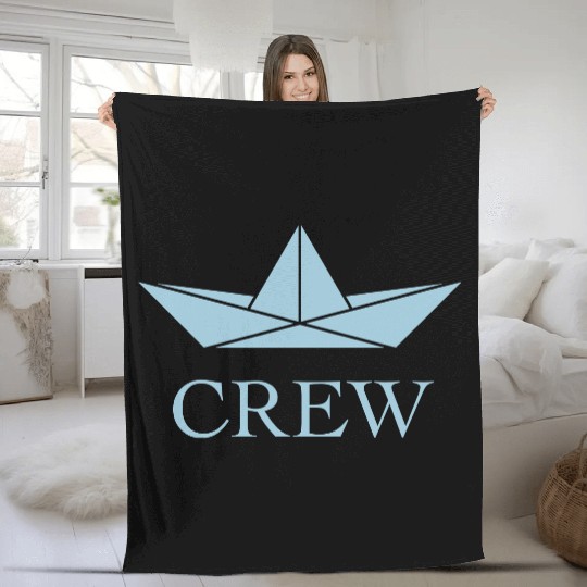 Crew (Crew Complement Paper Boat Paper Ship / Sky) Fleece Blankets